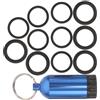 TOYANDONA Portachiavi Bombola Sub Kit O-Ring, Blu, Leggero e Portatile | Accessorio in Rame e Gomma, per Piscina e Snorkeling, Supporto Chiavi Incluso