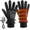 Generic Guanti elettrici invernali ricaricabili regolabili a 3 livelli | Guanti invernali riscaldati caldi per il freddo, sport, guida, ciclismo, sci, motociclismo, equitazione, pesca