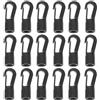 TOYANDONA 25 Pezzi Ganci per Corda Elastica Neri in Pp, per Kayak | Clip Rapida, Adatti a Corda da 6, 5 a 8mm, per Fissaggi su Barca e Ordine Dell'attrezzatura