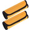 TOYANDONA 2 Pezzi Cuscino per Bilanciere Giallo in Neoprene e Poliestere, Staccabile | Chiusura a Strappo, Profilo Concavo, Superficie Antiscivolo, per Maniglie e Manubri in Palestra