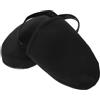 Tofficu Copriscarpe Ciclismo Invernali a Mezza Copertura Antivento, Nero S | Poliestere, Silicone, Sbr ed Elastic Fiber, Suola Rinforzata Antiscivolo, per Strada e Mtb