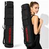 xyuayamz Porta Tappetino Yoga, Borsa Yoga, Zaino Palestra Donna Con Apertura Laterale, Ideale per Riporre Tappetini da Yoga, Asciugamani e Indumenti Leggeri, Dotato di Tasca Portaoggetti Separata, Nero