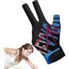 Generic Guanti da biliardo con tre dita, con struttura antiscivolo | Piscina Aspetto Elegante per Uomini Donne Biliardo Stecca Da Biliardo Sport Pratica Allenamento Giocare Indoor Stecca Sport