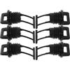 Levemolo 6 Pezzi Tappo di Scarico per Kayak M19, Kit per Canoe e Barche Nere | PVC, Plastica e Nylon, Installazione e Rimozione Facili, per Scafo Autosvuotante e Sedili Sit-on-top