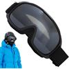 Generisch Occhiali da sci, indossati sopra gli occhiali normali, sferiche | Occhiali antiappannamento per uomo e adulti, invernali, per sport sulla neve, accessori da sci