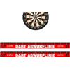 Generic Nastro adesivo impermeabile riposizionabile per pavimenti | Set di 2 adesivi per gioco di freccette, accessorio per giocatori, appassionati di casa, ufficio, feste, cantina, garage