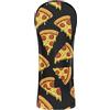 Joisal Copertura per mazza da golf, motivo pizza e formaggio, colore: nero | Coperture per mazze da golf da uomo, morbide e robuste aperture elastiche, per la tua mazza