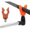Wodsty 2 supporti per canna da pesca alla carpa, testa M3/8, in silicone | Supporto per canna da pesca alla carpa, testa M3/8, antiscivolo, in silicone, per segnalatore di abboccata