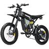 Zylvro R6000 Bici Elettrica, 60V 30Ah Batteria, 17 Off-road Tire, Coppia di 200 N·m, Freni a Disco Idraulici, Sospensioni Complete, NFC, 7 velocità