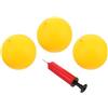 Toyvian Mini Pallavolo Gonfiabile con Pompa, Set Giallo in PVC | Giardino e Spiaggia, Uso Versatile e Portatile, con Ago Pompa Incluso, Adatto AI Piccoli