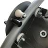 Wodsty Ruota per addominali compatibile con tubo rotondo da 38 mm, 2 ruote in plastica con cuscinetti a sfera 608ZZ per dispositivi AB Coaster