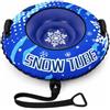 Blublu Park Tubo da neve gonfiabile resistente per slittino, copertura in | Tubo da slittino per bambini e adulti, manici rinforzati e cinghia di traino, fondo ispessito, divertimento invernale sulla
