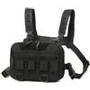 TQUXNGA Zaini tattici per petto, pacchetto sul petto, Black | Zaini tattici per pettorali, anteriore per viaggi all ' aperto, borsa per gilet da pesca resistente