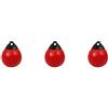 VIOPDER 3X Heavy Duty PVC Barca Palla Rotonda Ancoraggio Boa Dock Bumper Ball Gonfiabile Protezione Marina Boa di ormeggio Rosso