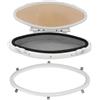 Helilyco Oblò Marino per spessore 10-40mm per montaggio per semplice Oblò | Apertura interna, temperato spesso, cornice ABS marina, tenuta stagna, protezione UV solare