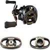 Wodsty Copertura laterale in metallo grigio compatibile con Daiwa Fuego LT Regal Revros Luvias Crossfire Exist 18,5 x 11,1 mm