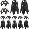 TOYANDONA 30 Pezzi Tee da Golf Riutilizzabile PE Nero per Pratica Indoor | Set Portatile Stabile, Altezza Regolabile, per Tappetini e Palline, Adatto a Principianti e Campo