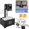 BAOCHADA Robot da ping pong con rete, 100 palline, 35-90 palline/min per | 35-90 palline/min 4-40 m/s. Rete di raccolta 152 x 137 x 60 cm. Ideale per l'allenamento di reattività. Ponte regolabile