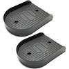 Wodsty 1 paio di pedali per macchina per scale stepper, pedali antiscivolo in plastica ABS per attrezzature da arrampicata in palestra, montaggio facile con viti, nero