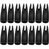 DOITOOL 60 Pezzi Cocca per Frecce da Caccia 8mm in Plastica Nera | Ricambio per Cocca Rotta, per Corda Dell'arco e Asta Diametro Interno 8mm, Uso Manutenzione