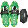 Xtrempro Racchette da neve Terreno leggero design ergonomico in lega di alluminio leggera con ramponi a 13 punti 80/120/160/210/300 libbre. Capacità: 17/21/25/30/36 (verde, 25.00)