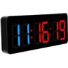 OVAQUIXI Timer da Palestra Orologio Digitale da Parete Grande da 12,4 | Telecomando LED Timer, Luminosità Regolabile, Modalità Conto Alla Rovescia, Conto in Su, Cicalino 85 DB, Montaggio a Parete