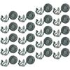 MUCKLILY 20 Pezzi Ramponi Antiscivolo per Scarpe Punte in Acciaio Inox Argento | Copertura su Tallone e Avampiede, Facile da Indossare e Rimuovere, per Marciapiedi Ghiacciati e Corsa