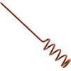 Wodsty Spiral - Supporto per canna da pesca in metallo, 30,5 cm, robusto supporto a terra per pesca in mare, facile da montare, resistente alle intemperie, argento