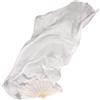 Generico Fan Veils Danza del Ventre Veli di Seta for Danza del Ventre Ventaglio Pieghevole Lungo in bambù con Stecche 1,8 m/2, m Tinto a Mano Colore Bianco