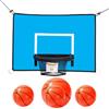 Generic Kit Cestino Basket Trampolino Facile Da Installare Allenamento Interno | Fissaggio Cestino Basket Trampolino Tempo Libero Per Adolescenti Adulti E Principianti