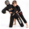 RTX SPORTS Sacco da boxe per bambini MMA Judo Grappling Dummy - Sacco da boxe per Jiu-Jitsu brasiliano (BJJ), anelli e allenamento MMA, in tela, vuoto, 119 cm