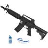 ECOMMUR Lancer LT-01 G2 M9933 AEG elettrico (6 mm) | Mitragliatrice semiautomatica Airsoft Tipo Colt M4 elettrico a batteria + munizioni e occhiali (Potenza: 1 joule)
