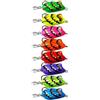 Wodsty Rana realistica in silicone PVC, 4 cm, con doppio gancio per pesce nero, luccio e trota, multicolore