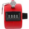 VICASKY Contatore Manuale a 4 Cifre Rosso per Golf e Giri | Plastica e Metallo, Uso con Mano, Leggero e Portatile, per Allenatori e Lavori a Maglia