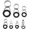 YINETTECH 7Pcs Canna Da Pesca Guida Punta Kit di Riparazione 4 5 6 8 11 15 20mm per Canna Da Pesca In Mare Accessori