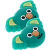 Abaodam 2 Pezzi Ammortizzatore da Tennis Koala in Silicone Verde per Racchetta | Cartoon Simpatico, Compatibilità, Riduce Vibrazioni Corde, per Giovani Giocatori