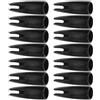 TOYANDONA 60 Pezzi Cocca per Freccia da Arco 8mm in Plastica Nera | Ricambio per Cocca Rotta, per Caccia e Tiro al Bersaglio, Accessorio Portatile per Arco