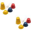 DEEPCRAFF 8 Pezzi Tee da Golf in Gomma per Inverno, Altezze Diverse, Riutilizzabile | Pratica Sul Campo e Tappeti, Flessibile con Bastoni Diversi, Adatto a Golfisti e Utenti del Driving Range