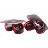 Qianly Tavola da Scorrevole in Lega di Alluminio Portatile Board con Ruo in PU Antiurto Board con Cuscinetti a per dello, Rosso