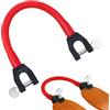 Mikiuly Connettore per Punta da Sci, Accessori Sci Portatile, Aiuto per L'Allenamento di Sci, Accessori Snowboard per Bambini, per La Formazione Principianti dei All'Aperto, per Snowboard, Rosso
