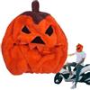 Generic Copertura per casco zucca di Halloween zucca protezione cappello duro | Copertura per elmetto rigido divertente in peluche elastico per adulti moto equitazione sci all'aperto inverno festa decorati