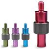 NUOBESTY Adattatore Antitorsione per Testa Guadino 8mm in Lega di Alluminio | Sgancio Rapido, per Canna e Manico Rete, Pesca da Riva, Colore Rosso