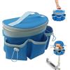 Generic Cestino per bicicletta per bambini, borsa da manubrio anteriore, tasca | Dimensioni 22 x 12 x 16 cm, imbracatura di sicurezza a tre punti e maniglia superiore, cestino universale per manubrio