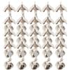POPETPOP 15 Pezzi Campanello per Canna da Pesca a Clip, Argento | Metallo Zincato, Visibile al Buio, per Carpfishing e Principianti, Acque Dolci o Mare