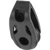 Abaodam Carrucola Girevole in Nylon Nero per Cavi e Corde, 360 Gradi | Scorrimento Fluido, Corpo Compatto e Portatile, Cuscinetto ad Alto Carico, per Diportisti e Fai da Te