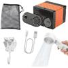 Generic Doccia da campeggio con 3 modalità di spruzzo, display a LED, lavaggio con | Pompa doccia portatile Forniture da campeggio per interni ed esterni Escursioni Tenda da viaggio WC Bagno Auto RV Giardino