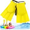 Lcarege Pinne per Bambini 1 Paio 4, 7x7, 3 Pollici Pinne per Immersione/Nuoto in Eva e PVC con Cinturino Regolabile Portatili di Ricambio per Bambini per Avventure estive