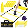22YardsPro 22 Yards PRO Agility Speed Ladder & Cones Football Training Equipment for Kids & Adults Kit Agility Training Footwork Drills | Hurdles Goalkeeper Training Equipment