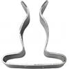 Wodsty Set di 4 supporti per ami da barca, in acciaio inox 304, con clip a molla, robusto supporto per pagaia e canna da pesca per yacht, colore argento