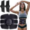 Retoo Elettrostimolatore per Addominali, EMS Stimolatore Muscolare, ABS Trainer, per Uomini Donne Addome, Braccia, Gambe, Vita, 6 modalità e 9 Intensità, Attrezzatura Fitness per Home Gym, Nero